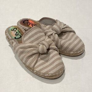 Circus by Sam Edelman Luciana Striped Knotted Slip On Mules